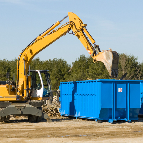 how does a residential dumpster rental service work in Flat